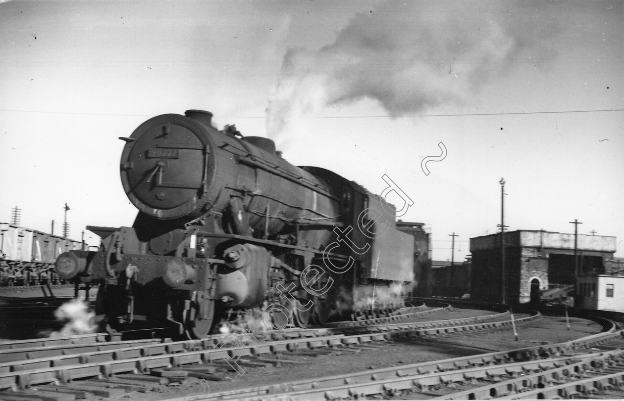 WD2509 
 ENGINE CLASS: Riddles 2-8-0 90000 ENGINE NUMBER: 90222 LOCATION: Patricroft DATE: 03 November 1961 COMMENTS: 
 Keywords: 03 November 1961, 90222, Cooperline, Patricroft, Riddles 2-8-0 90000, Steam, WD Cooper, locomotives, railway photography, trains